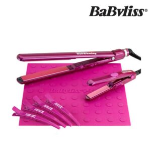 BaByliss Pro BAB2072DSPMU Hot Pink Nano Titanium Ultra Slim Straightener Pack