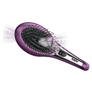BaByliss HB54U Brilliant Shine Ionic Hair Brush Purple With Ball Tipped Bristles