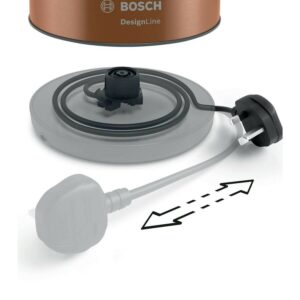 Bosch TWK4P439GB DesignLine 3000W 1.7L Cordless Kettle Copper Stainless Steel